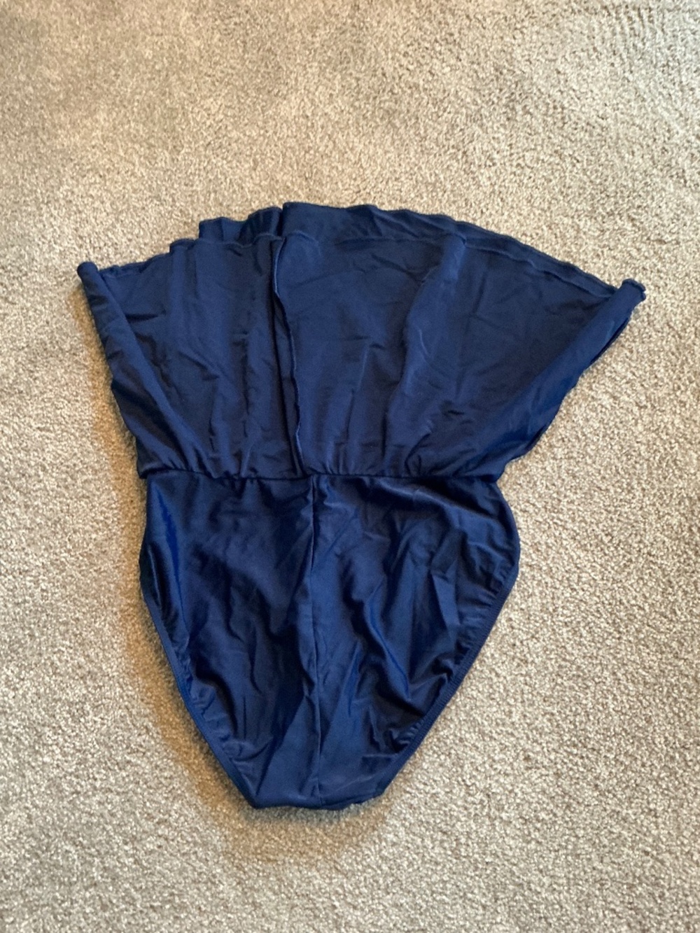 Slim Allure Blue Tankini Swim Swimsuit With Colorful Stripes - Picture 7 of 12